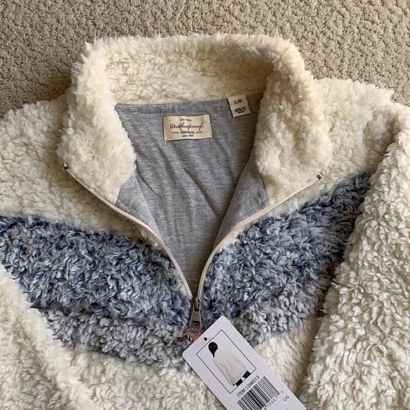 New Weatherproof Vintage Sherpa Pullover - Picture 6 of 7